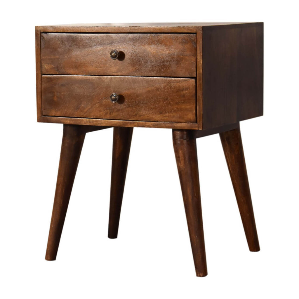Ari 2 Drawer Bedside, Chestnut