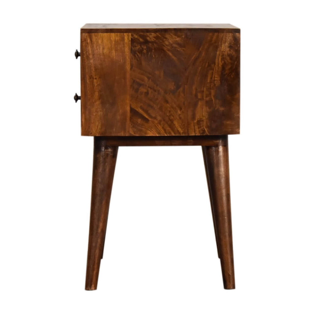 Ari 2 Drawer Bedside, Chestnut