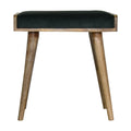 Velvet Tray Bench, Emerald Green