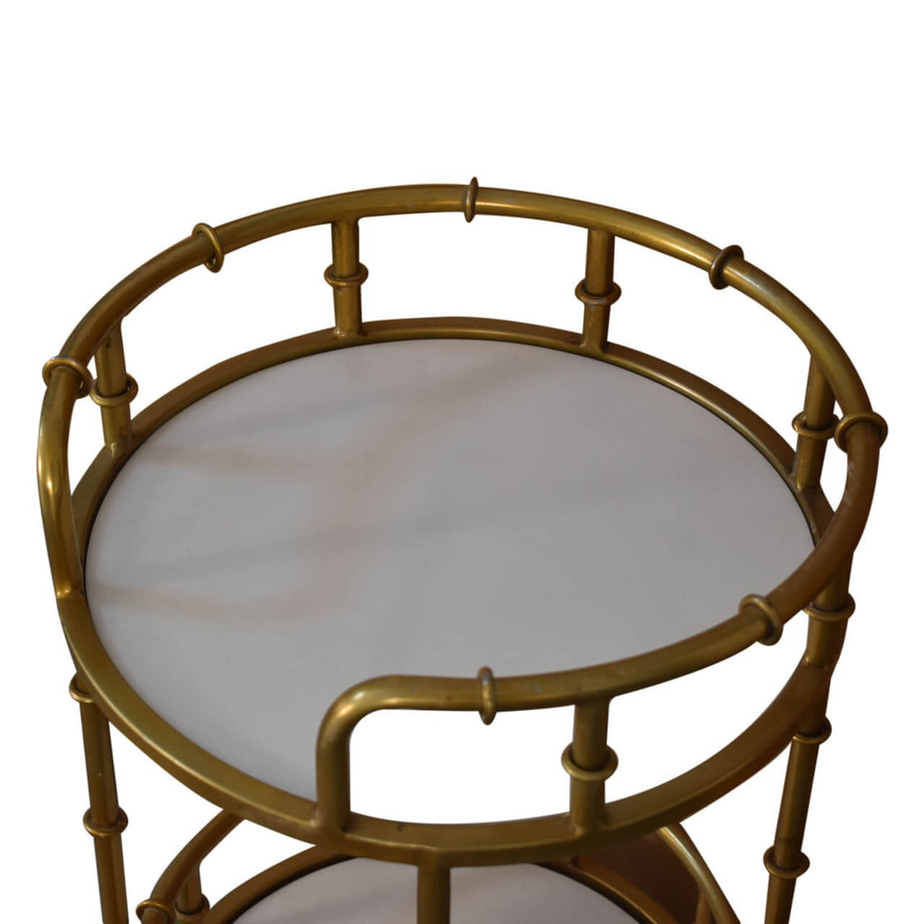 Marble Top Tray Table
