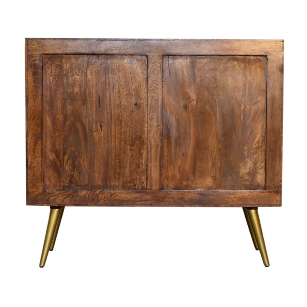 Brass Inlay Sideboard, Chestnut