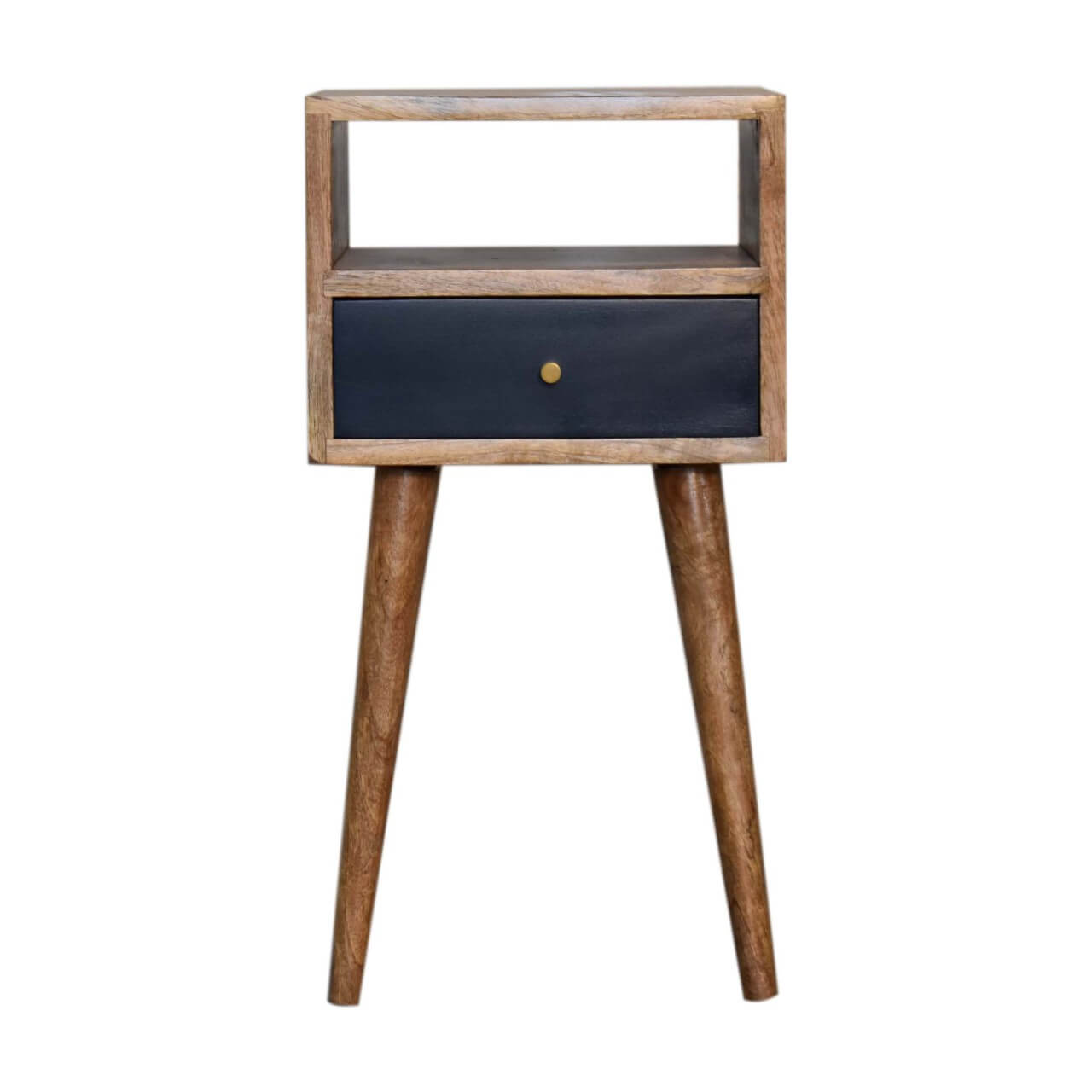 Narrow Bedside Table, Navy