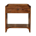 Newton Wooden Bedside Table, Chestnut