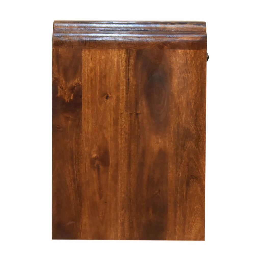 Newton Wooden Bedside Table, Chestnut