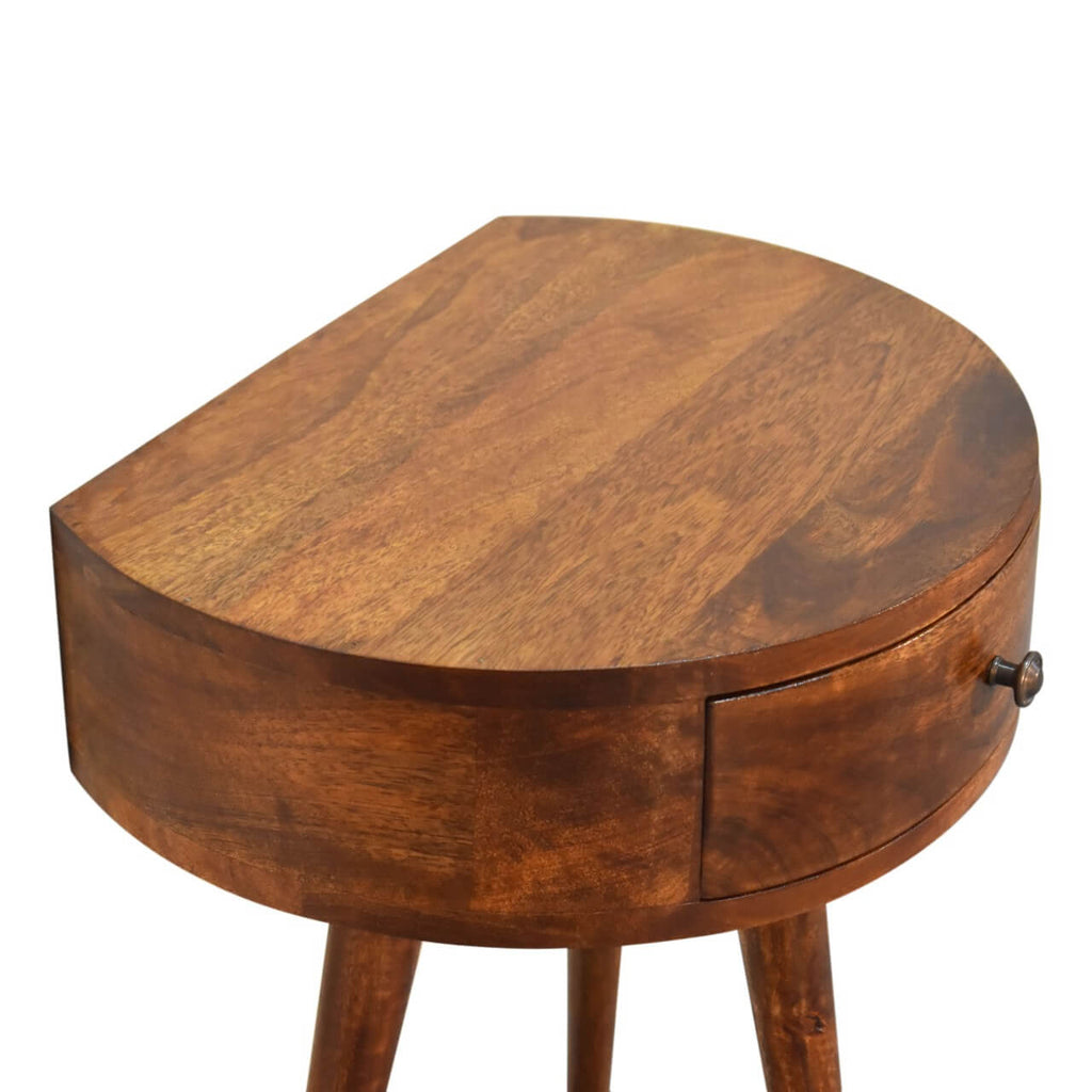 Semi Circle Bedside, Chestnut