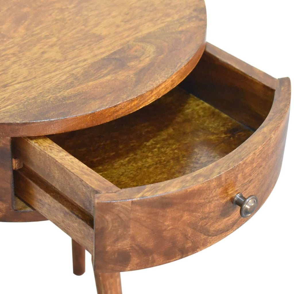 Semi Circle Bedside, Chestnut