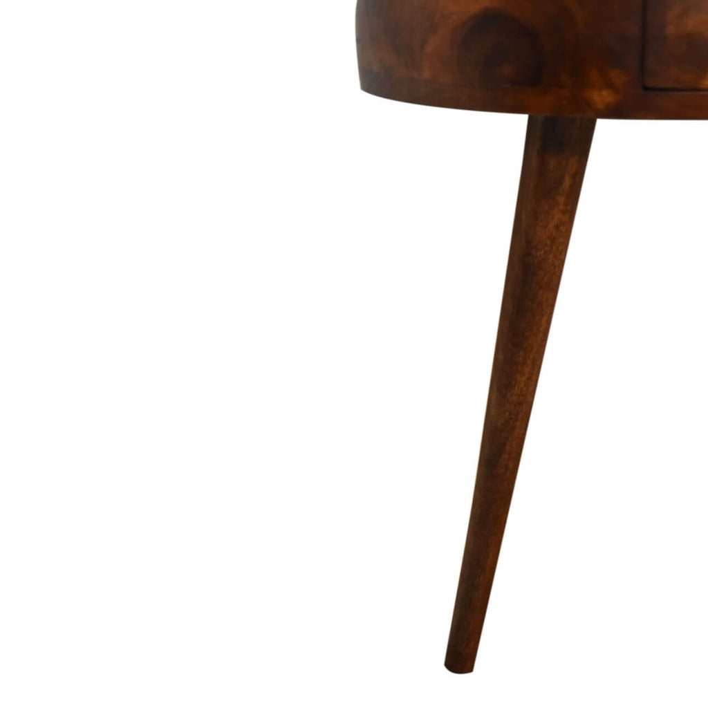 Semi Circle Bedside, Chestnut