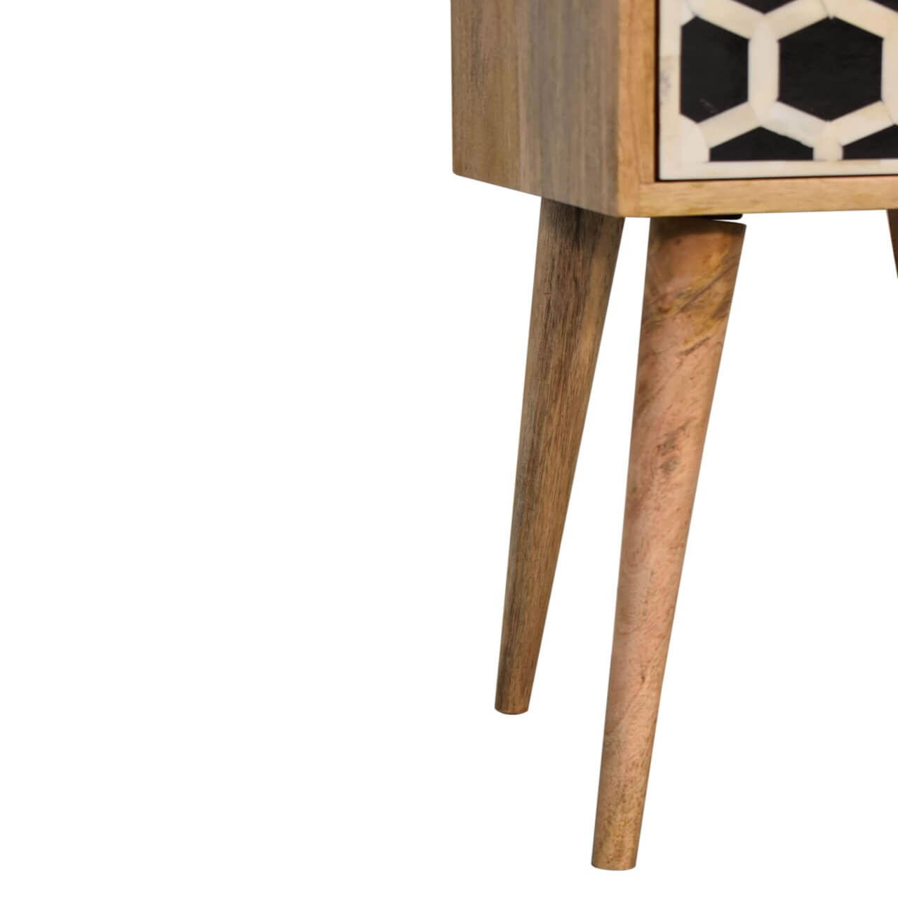 Narrow Bone Inlay Bedside