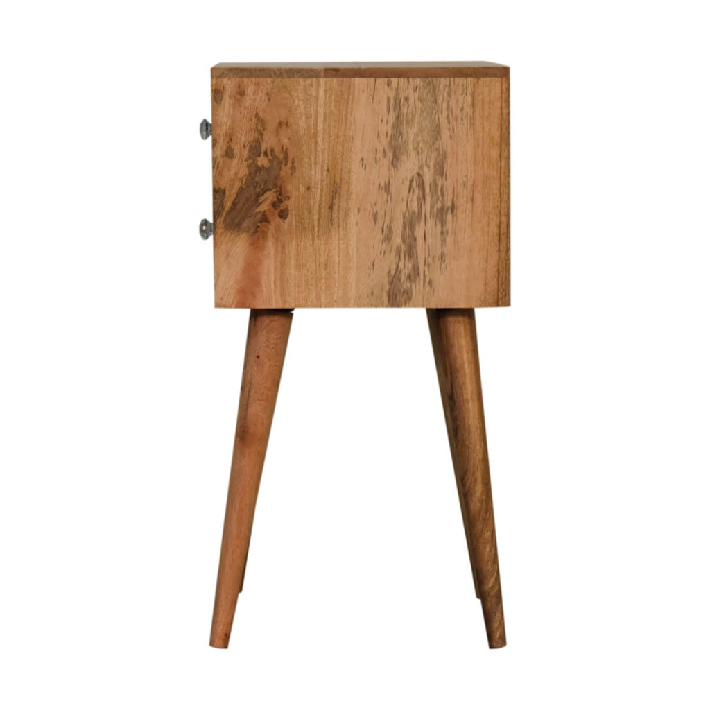 Narrow Bone Inlay Bedside