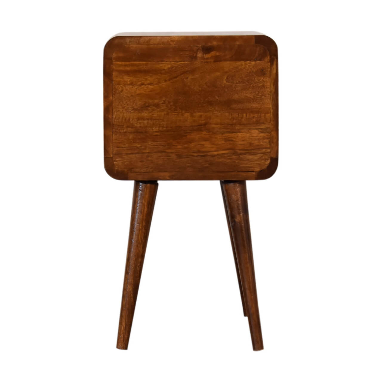 Arto 2 Drawer Narrow Bedside, Chestnut