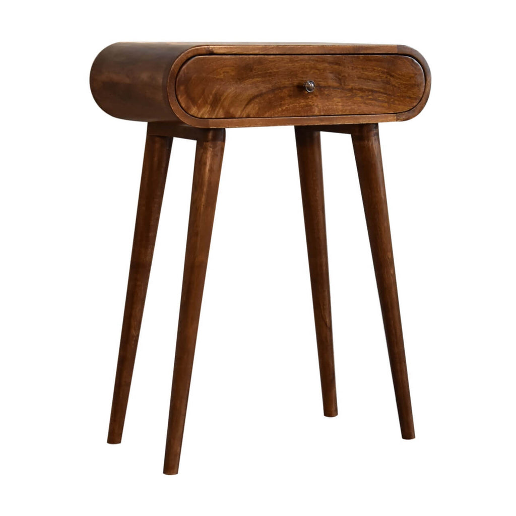 London Narrow Console Table, Chestnut