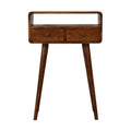 Arto Narrow Console Table, Chestnut