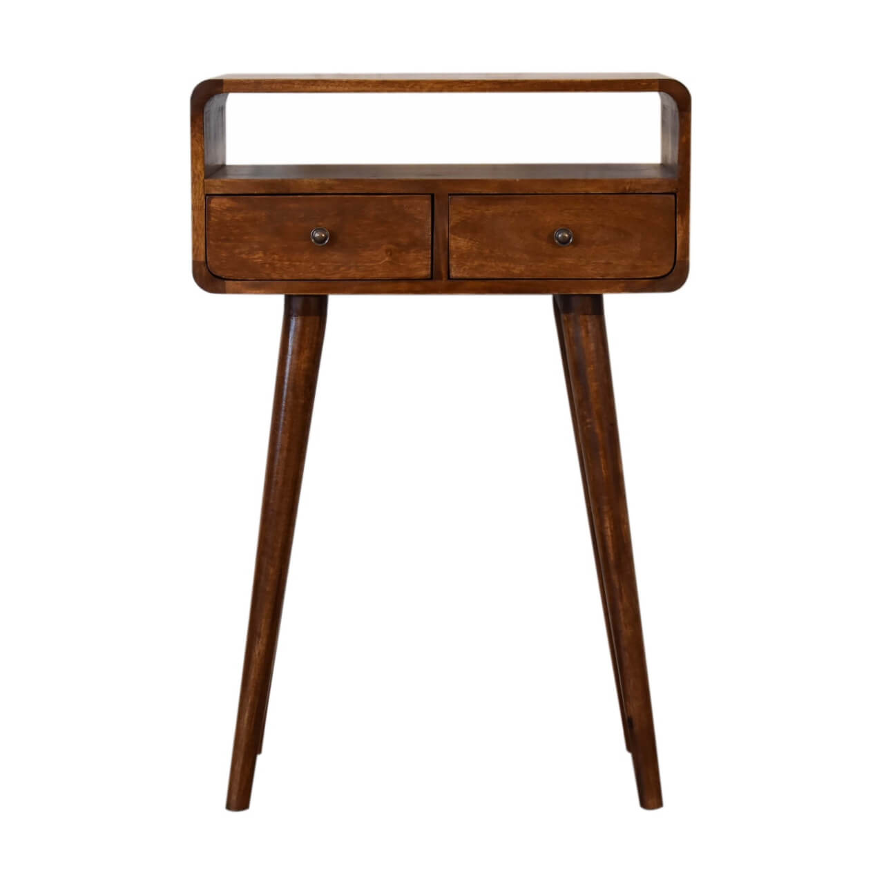 Arto Narrow Console Table, Chestnut