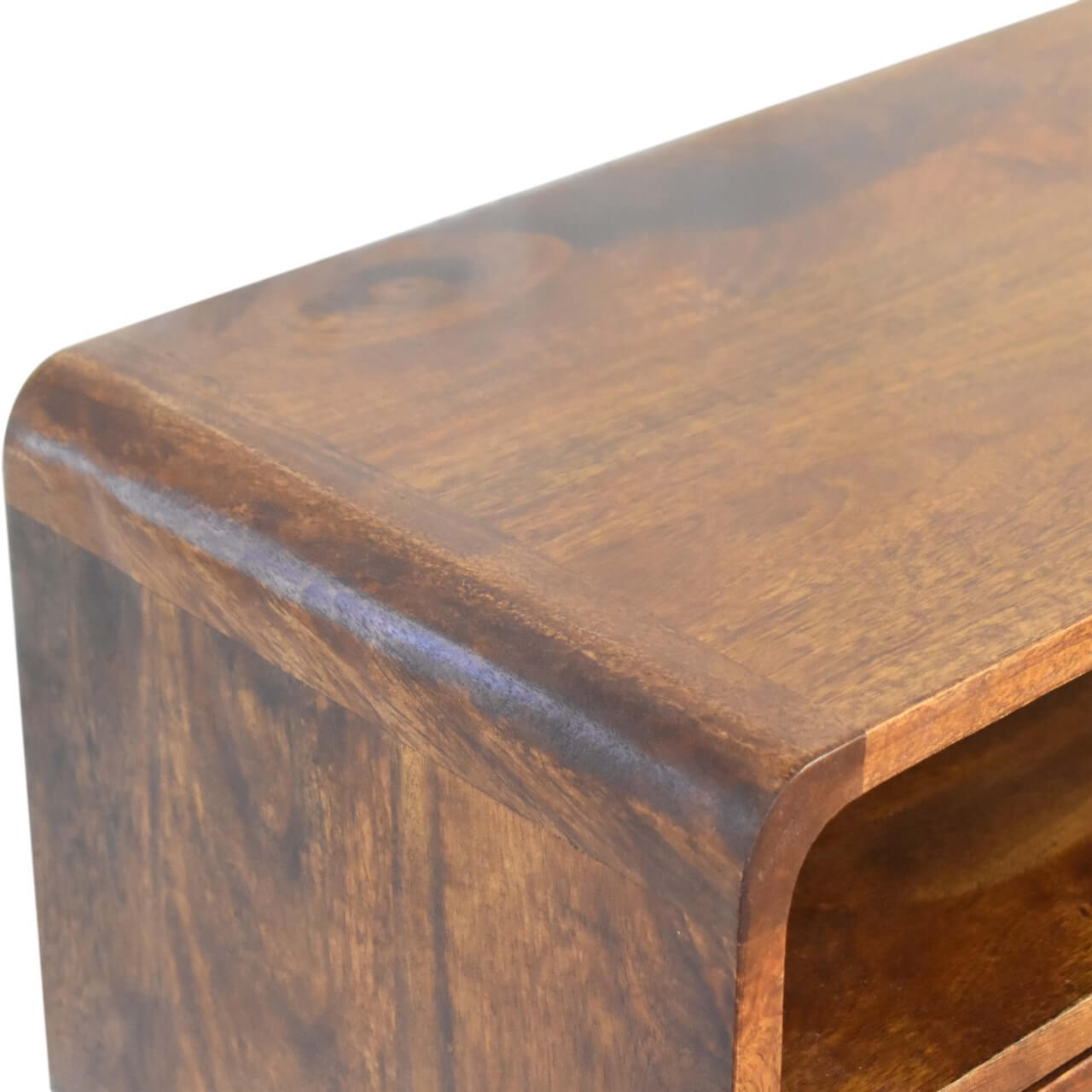 Arto Narrow Console Table, Chestnut