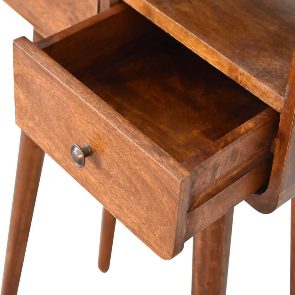 Arto Narrow Console Table, Chestnut