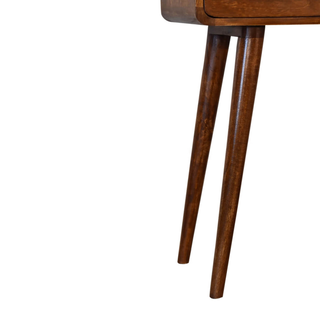 Arto Narrow Console Table, Chestnut