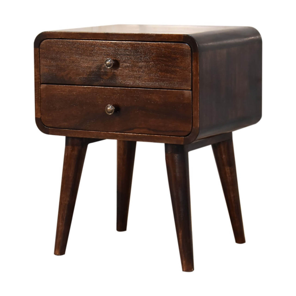 Arto Bedside Table, Walnut
