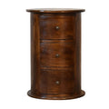3 Drawer Drum Chest, Chestnut