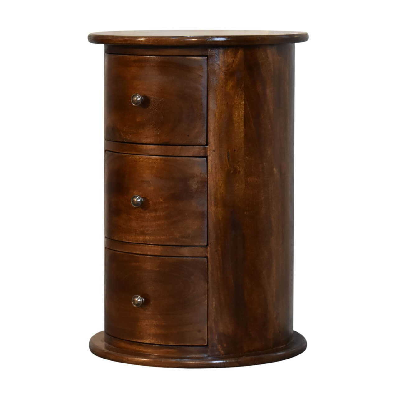 3 Drawer Drum Chest, Chestnut