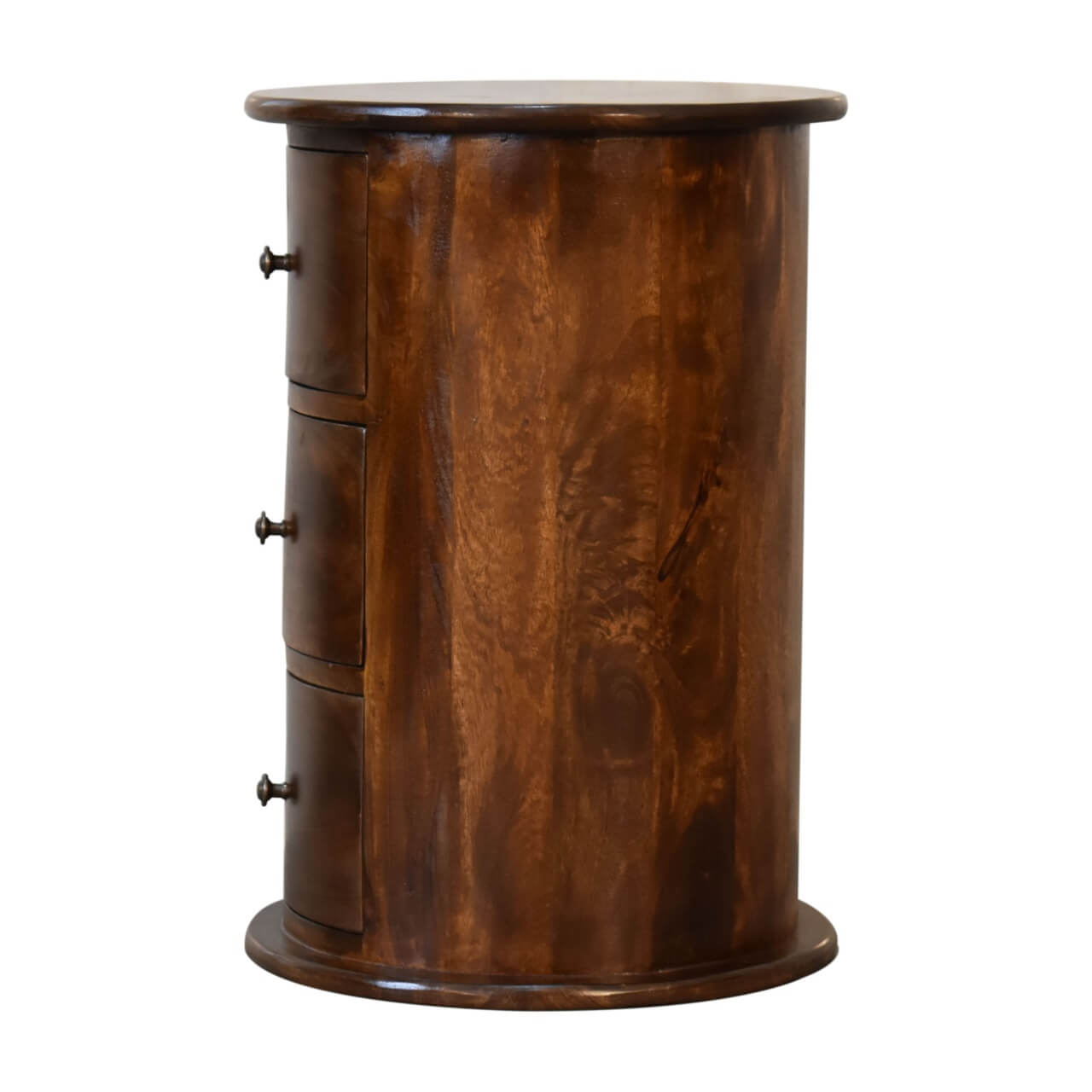 3 Drawer Drum Chest, Chestnut