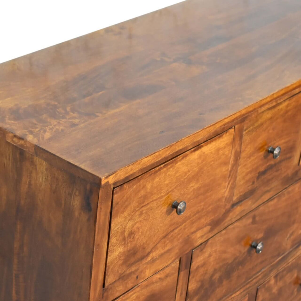 Aaren 8 Drawer Chest, Chestnut
