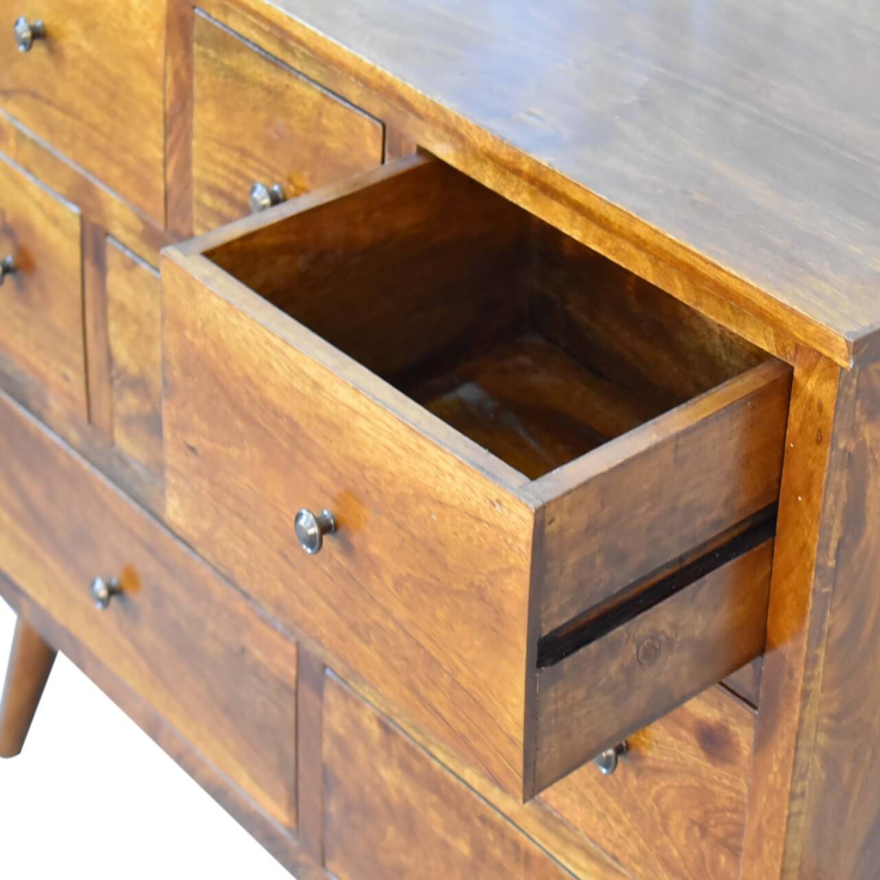 Aaren 8 Drawer Chest, Chestnut