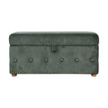 Emerald Green Ottoman