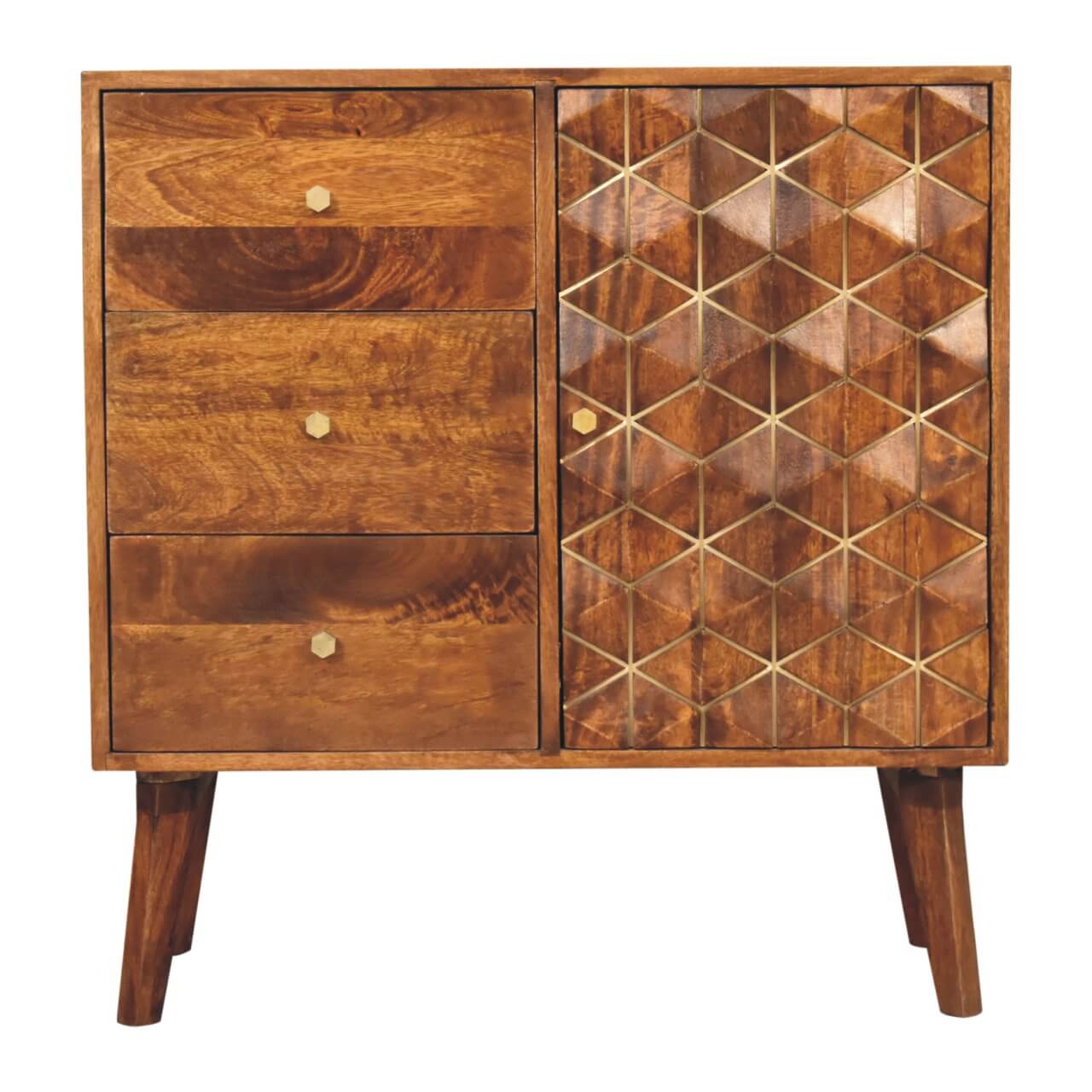 Brass Inlay Cabinet