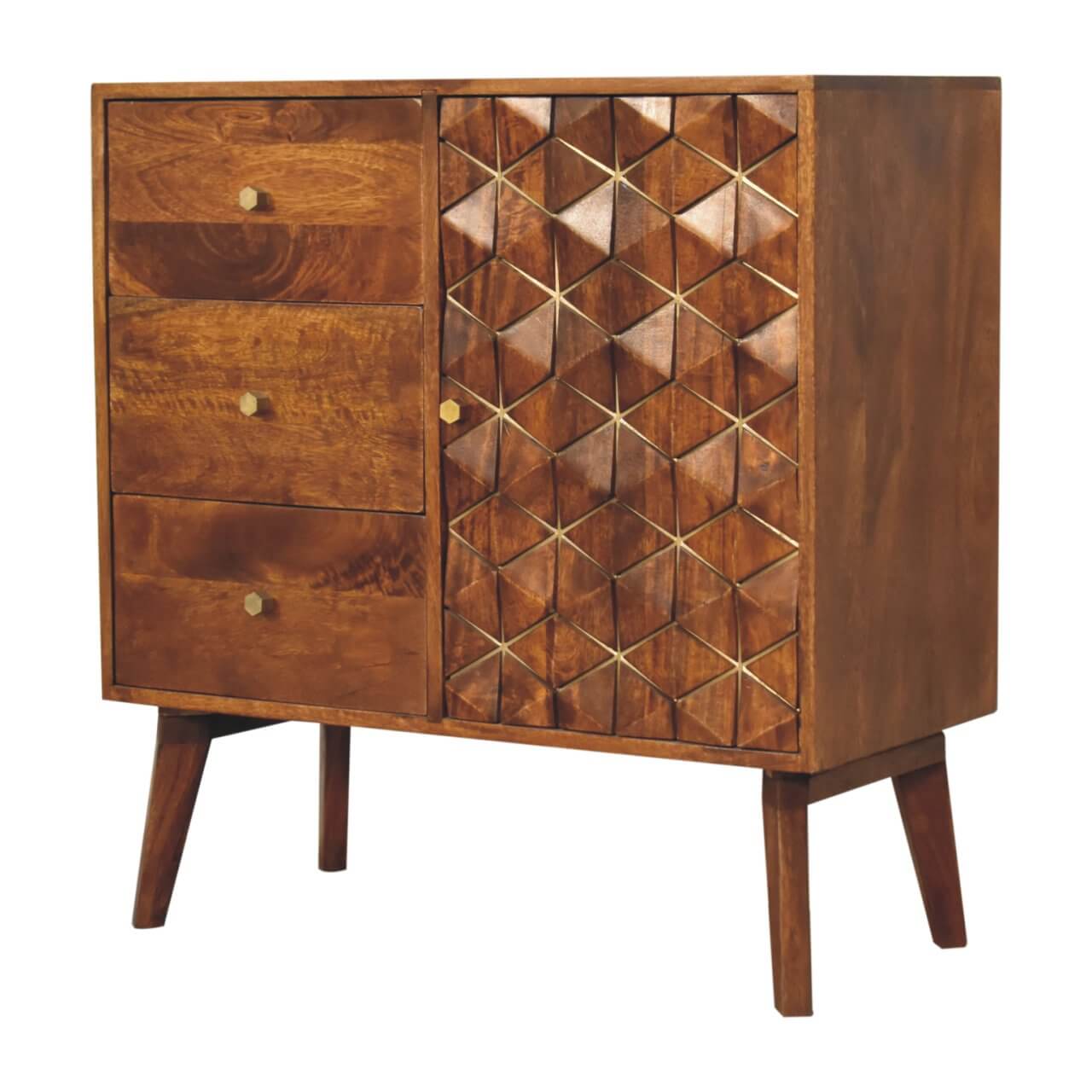 Brass Inlay Cabinet