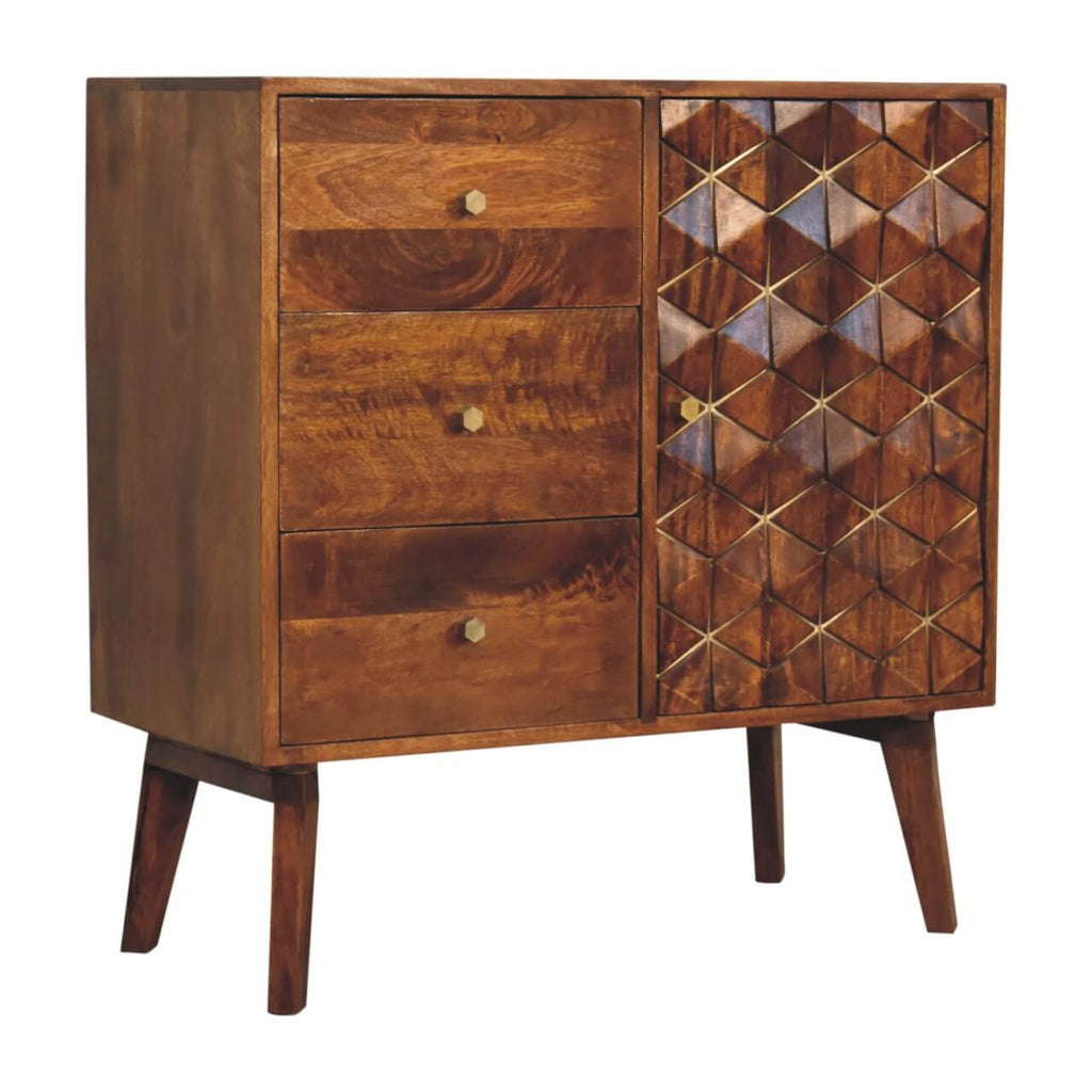 Brass Inlay Cabinet