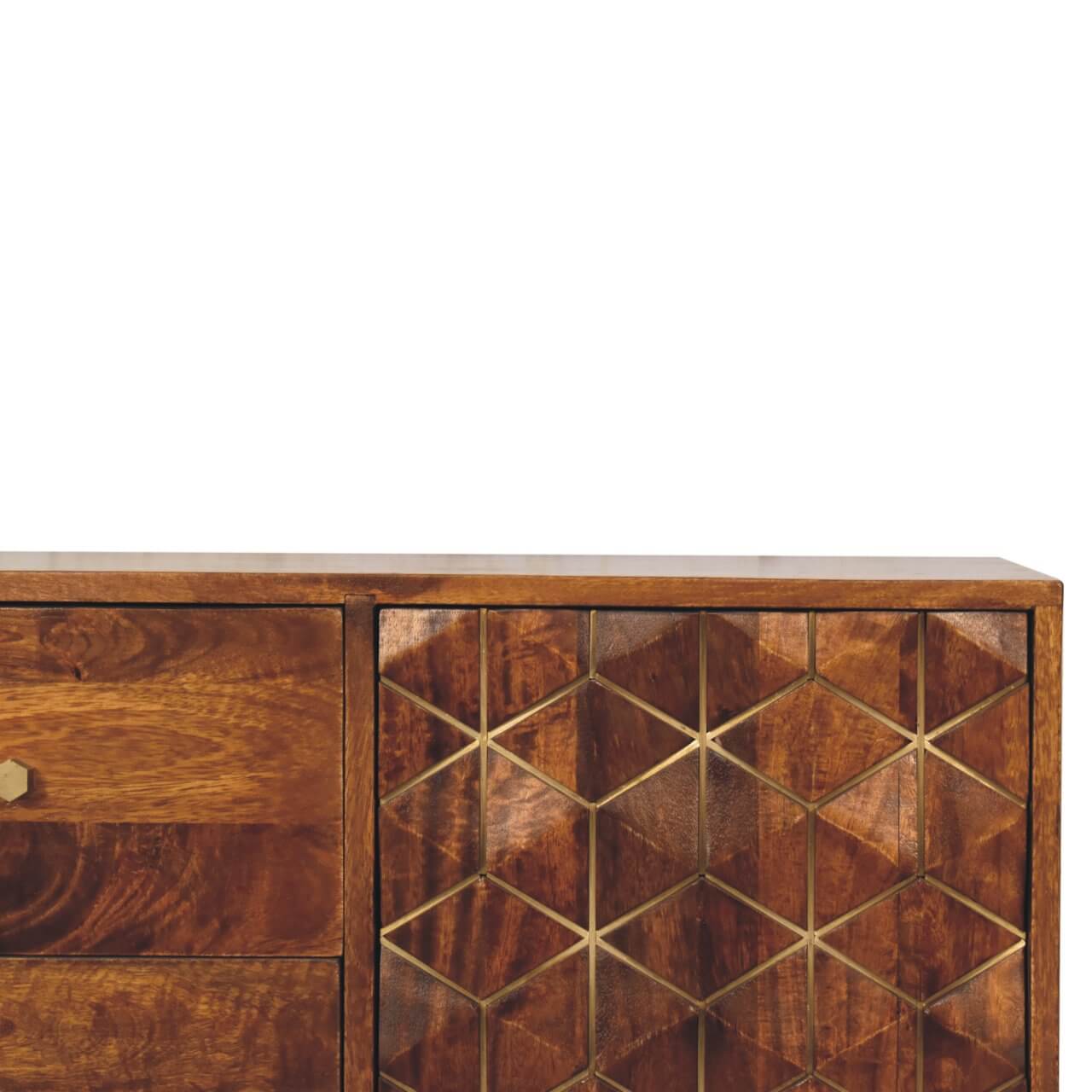 Brass Inlay Cabinet