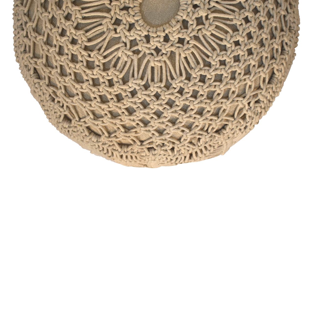 Crotchet Stool, Beige