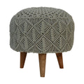 Crotchet Stool, Sea Green