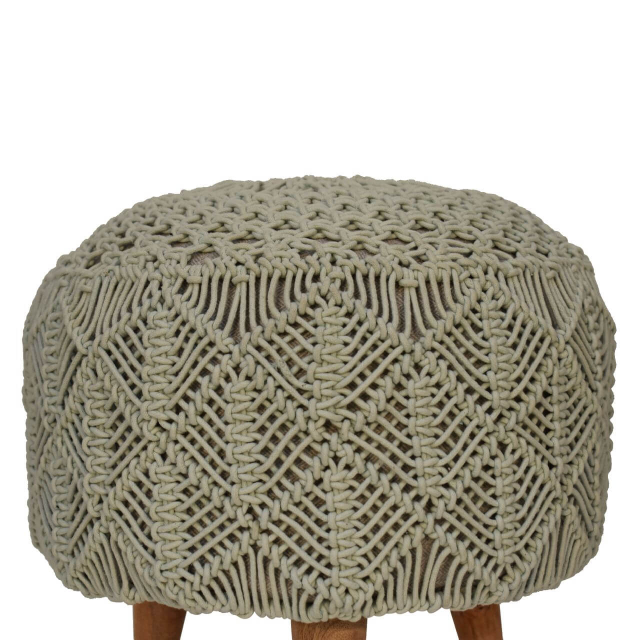 Crotchet Stool, Sea Green