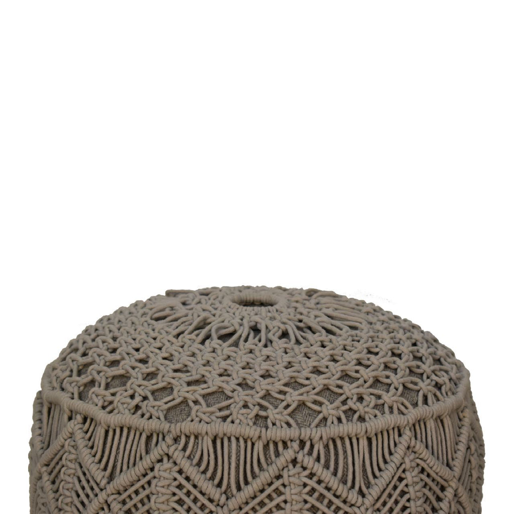 Crotchet Stool, Grey
