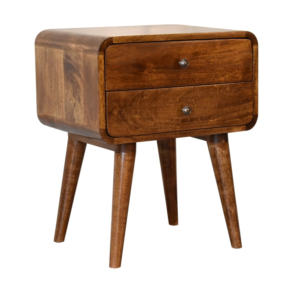 Arto Bedside Table, Chestnut