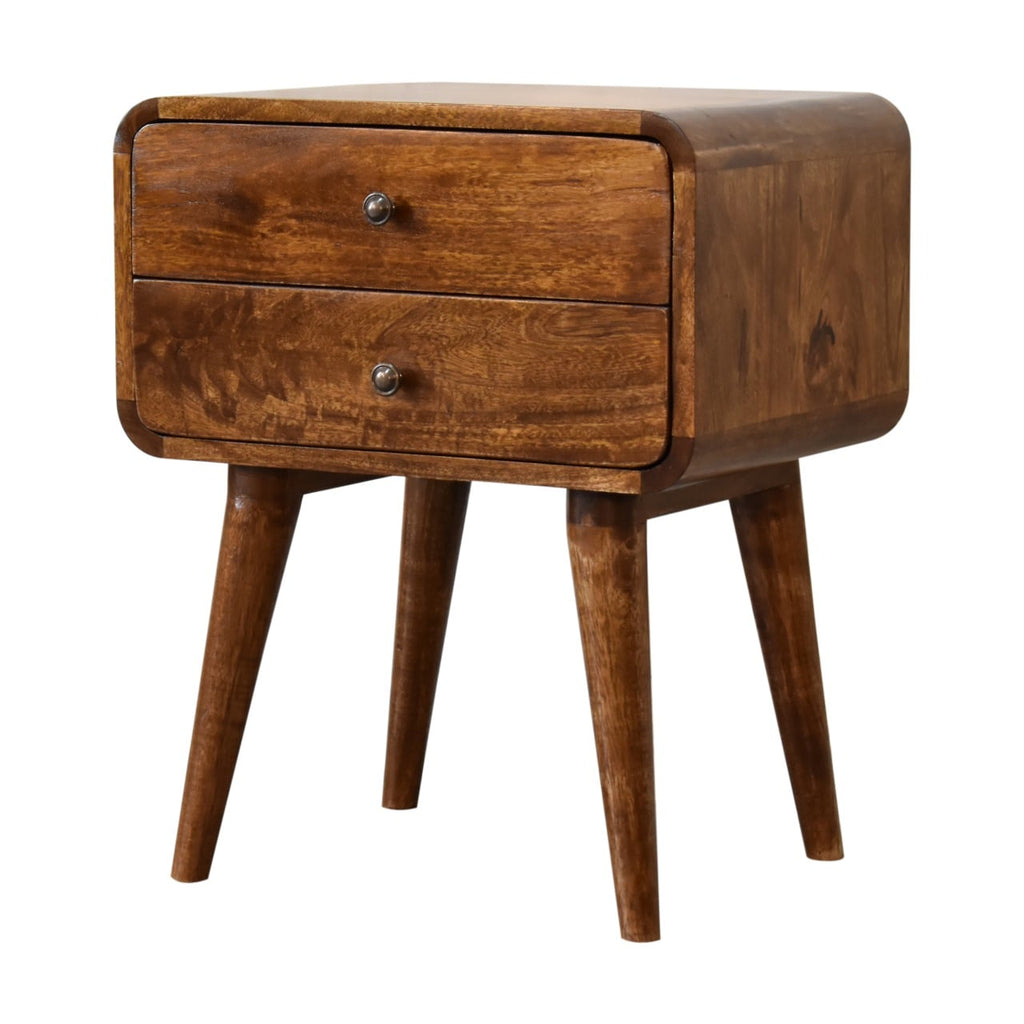 Arto Bedside Table, Chestnut