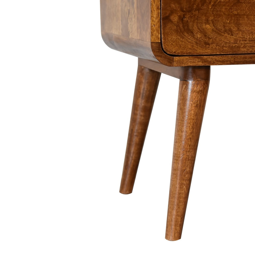 Arto Bedside Table, Chestnut
