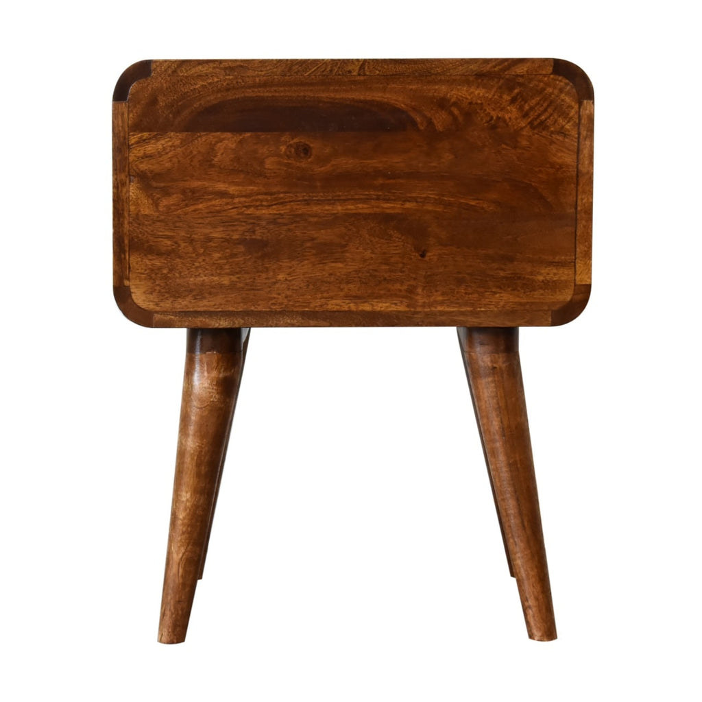 Arto Bedside Table, Chestnut
