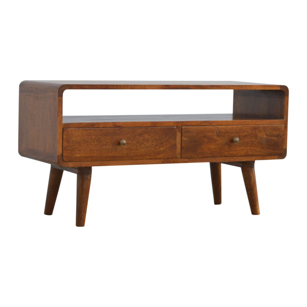 Arto TV Stand, Chestnut