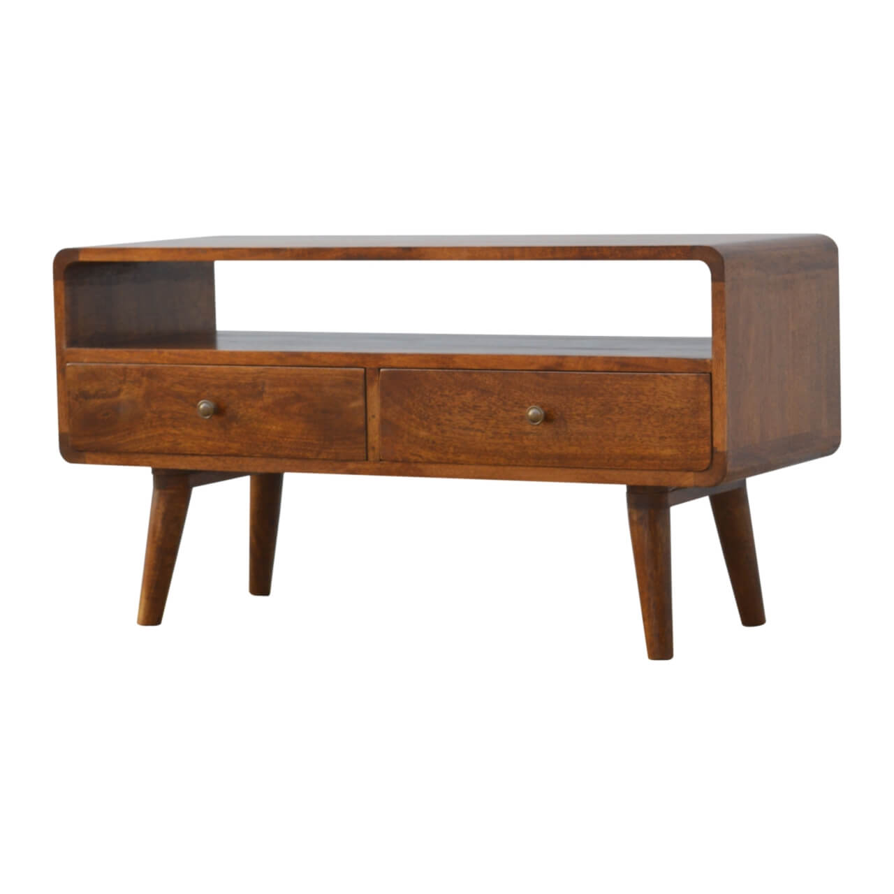 Arto TV Stand, Chestnut