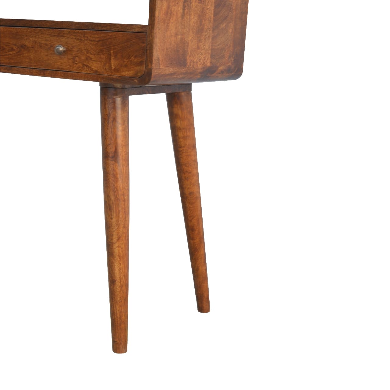 Arto Console Table With Shelf, Chestnut