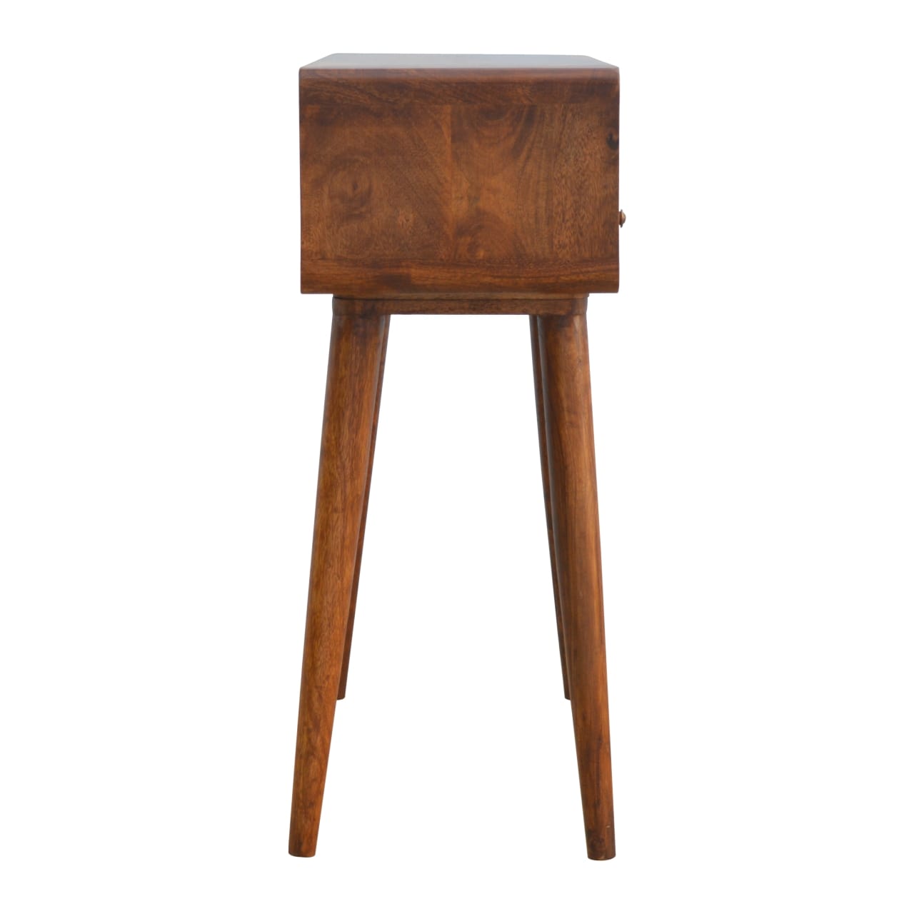 Arto Console Table With Shelf, Chestnut