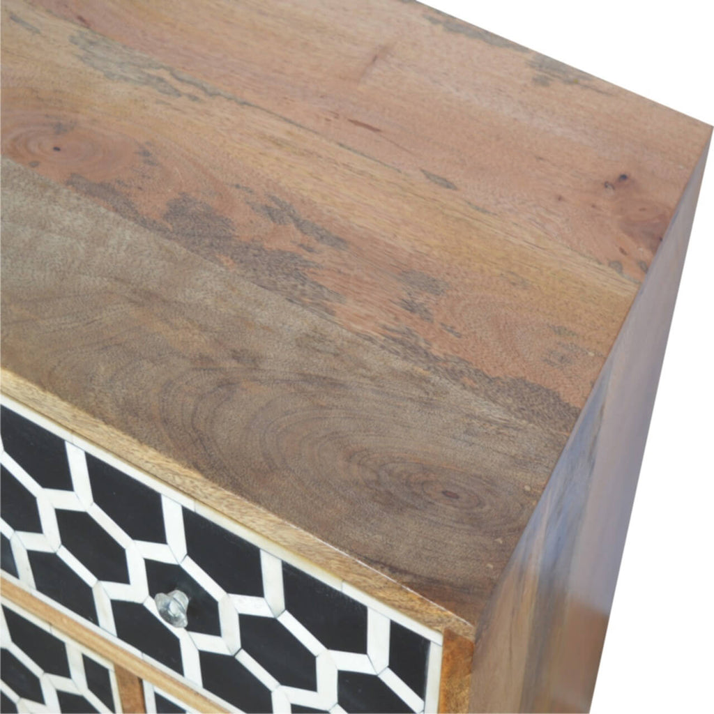 8 Drawer Chest, Bone Inlay