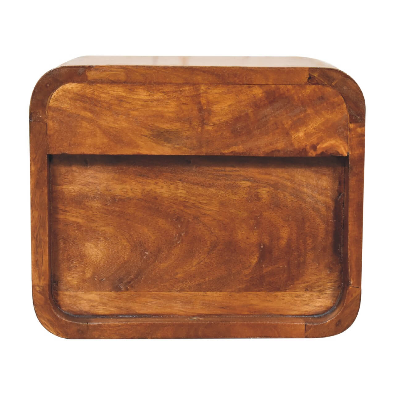 Arto 1 Drawer Floating Bedside, Chestnut