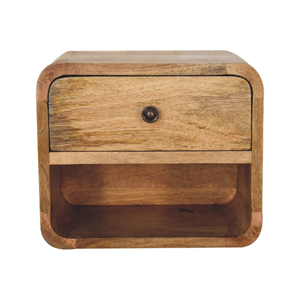 Arto 1 Drawer Floating Bedside with Shelf