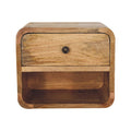 Arto 1 Drawer Floating Bedside with Shelf