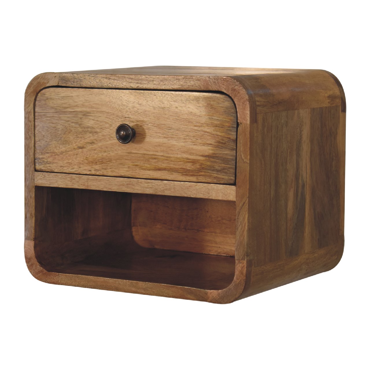 Arto 1 Drawer Floating Bedside with Shelf
