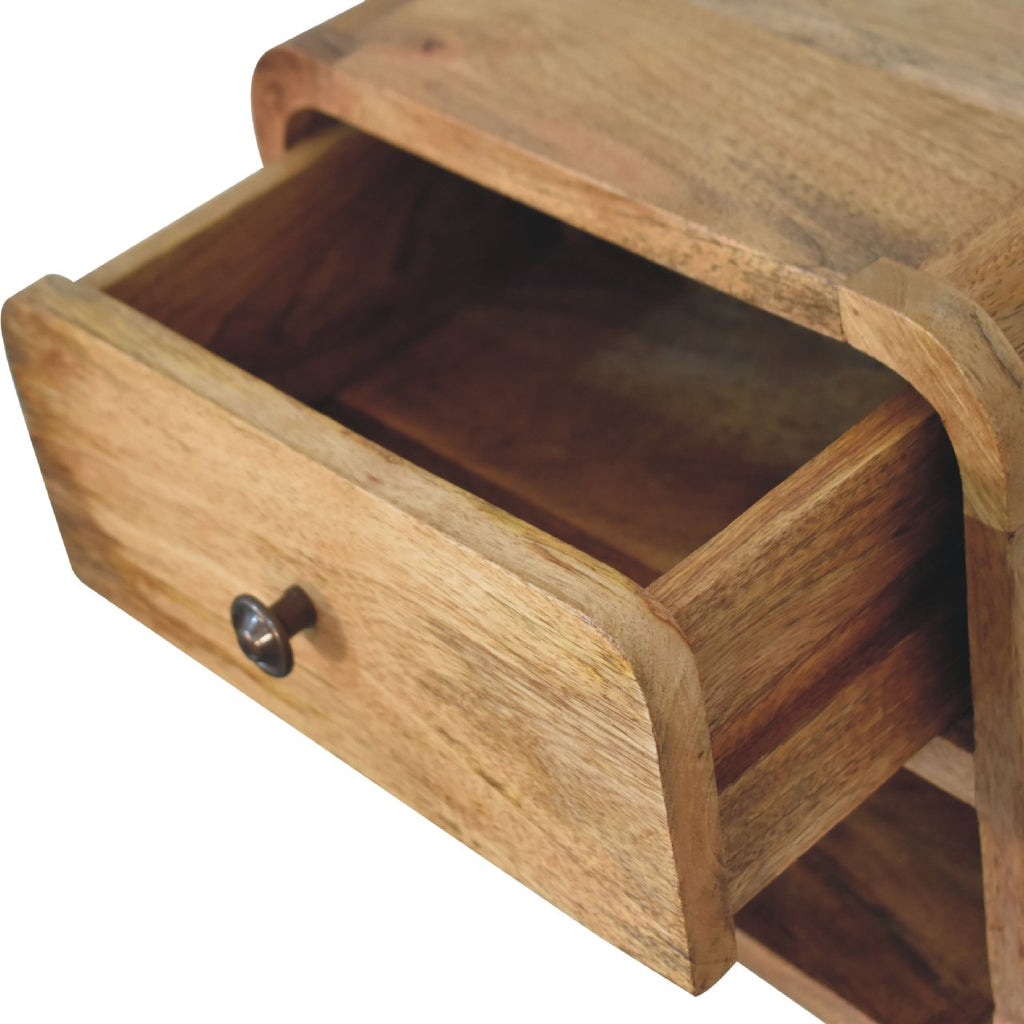 Arto 1 Drawer Floating Bedside with Shelf