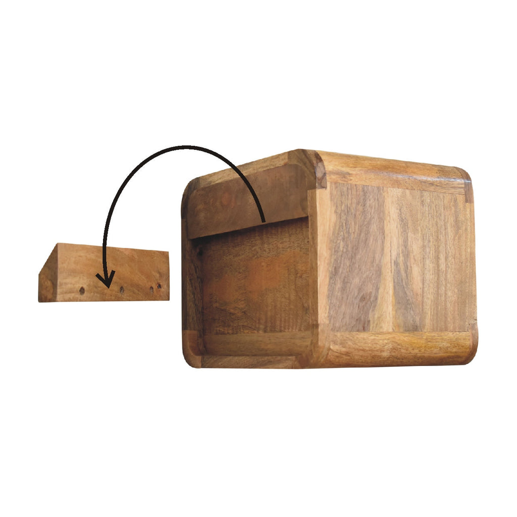Arto 1 Drawer Floating Bedside with Shelf
